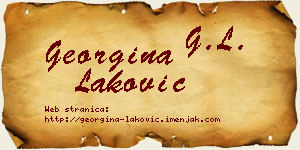 Georgina Laković vizit kartica